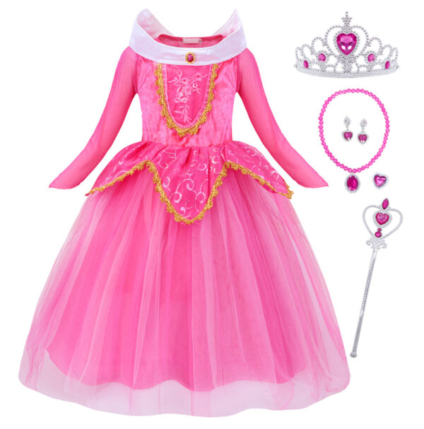 Princess Aurora Dress Costume - Image 3