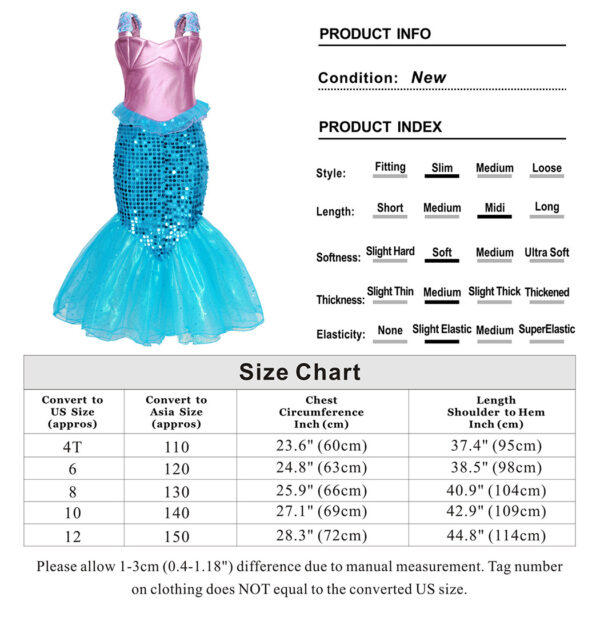 Mermaid Blue And Pink Full Set Costume - Image 4