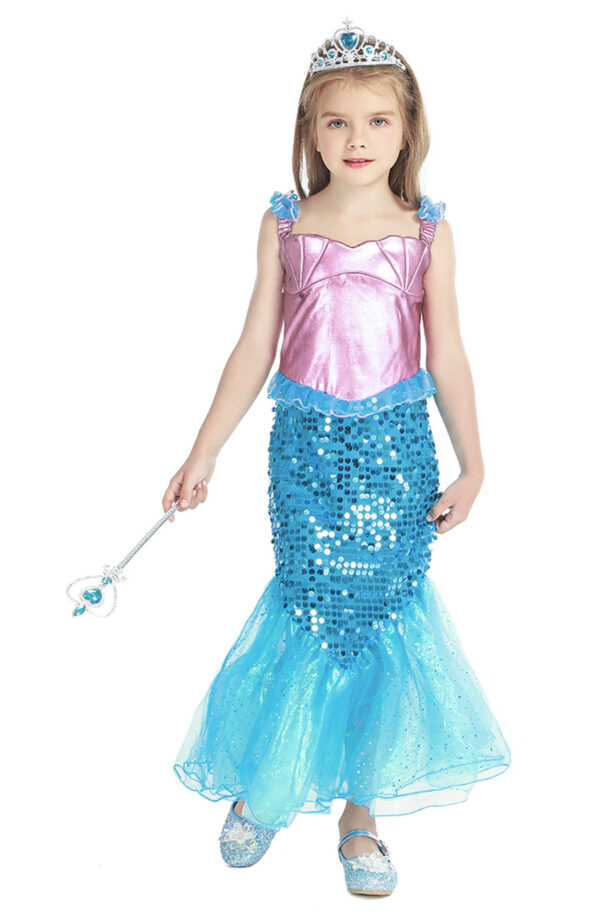 Mermaid Blue And Pink Full Set Costume