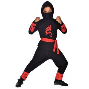 Black Ninja Warrior Kids Costume