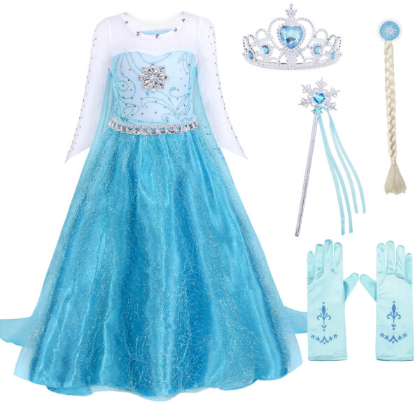 Elsa Frozen 1 Full Set Costume - Image 2