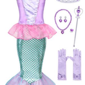 Mermaid Purple & Green Full Set Costume