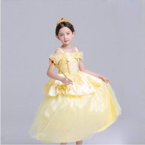 Beauty and the Beast Princess Belle Dress Girl Costume