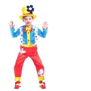 Children's Day Halloween Circus Clown Costumes Kids Funny Clown Costume
