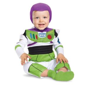 Disney Official Buzz Lightyear Costume Baby Onesie, Toy Story Costume Baby Toddler Outfit, Buzz Lightyear Fancy Dress Up Kids, Toddler World Book Day Costumes for Boys