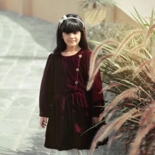 Qatar National Day Velvet Dress.