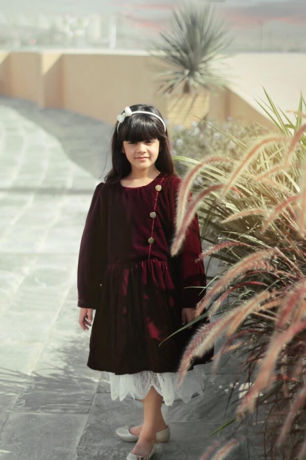 Qatar National Day Velvet Dress.