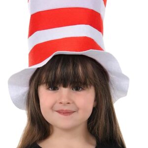 Dr. Seuss The Cat in The Hat Felt Red & White Striped Costume Hat for Kids