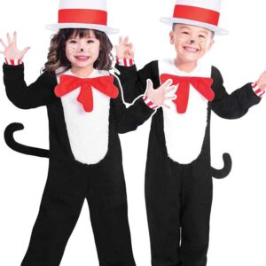 DR. Seuss Cat In The Hat Fancy Dress Costume