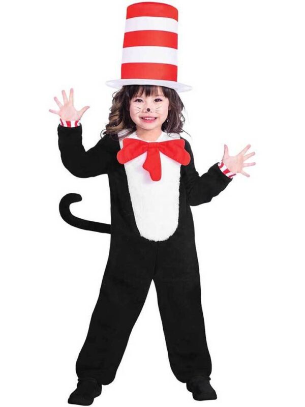 DR. Seuss Cat In The Hat Fancy Dress Costume - Image 3