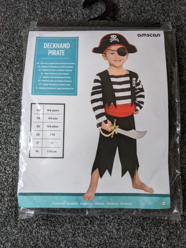 Child Deckhand Pirate Costume - Image 5