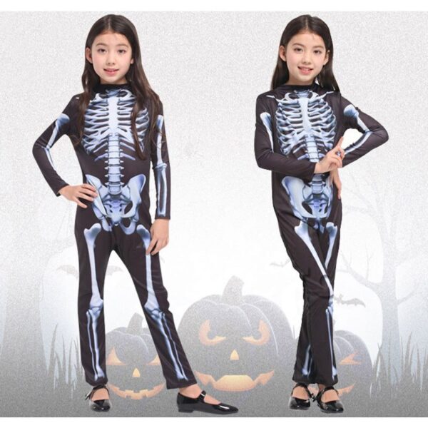 Skeleton Costumes Kids Child Scary Costume. - Image 2