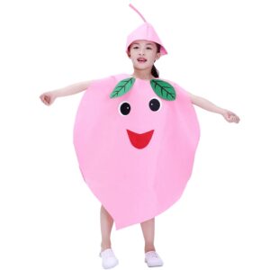 Cute Peach  Kids Fruits Costume