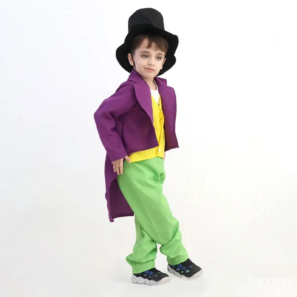 Willy Wonka child costume and The Chocolate Factory storybook character - Image 2
