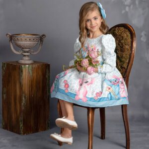 Stitch Blue Dress.