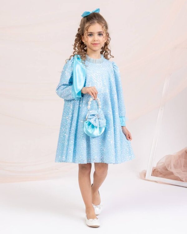 Sparkle Princess Eid dress Outfit Set - Blue